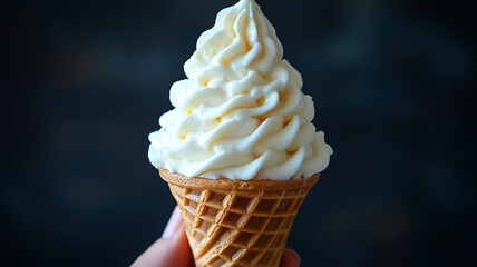 Refreshing vanilla ice cream