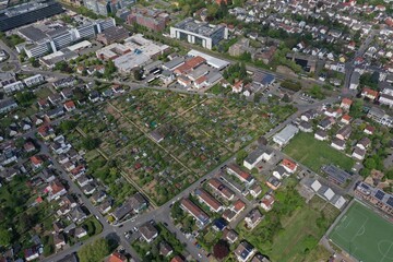 Fototapeta premium Eschborn Luftbilder | Luftbildaufnahmen von der Stadt Eschborn in Hessen