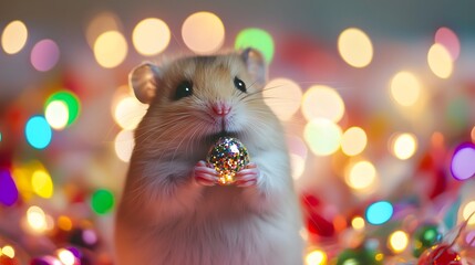 Tiny hamster's easter gift surprise