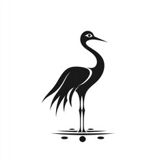 Fototapeta premium Crane Silhouette
