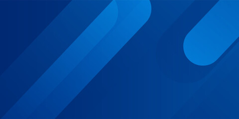 Abstract blue background with glowing geometric lines. Modern blue gradient square shape design simple