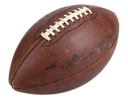 american football ball isolated on white background, PNG