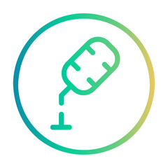 microphone Line Gradient Icon