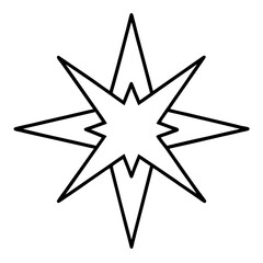 Fototapeta premium Punk Star Scribble Vector – Grunge Rock Style Graphic for Posters, Tees & Stickers