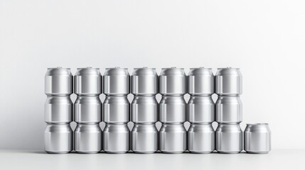 Stacked aluminum beverage cans (1)