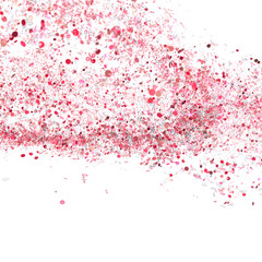 Abstract background of pink confetti with percentage symbols. Perfect for sale banners and promotions.