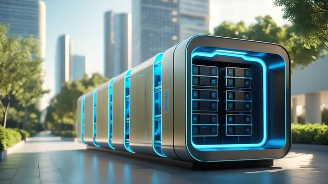 Zero Emission Energy Storage Units in Smart Cities: Battery Containers for Sustainable Urban Development