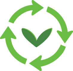 green recycle symbol