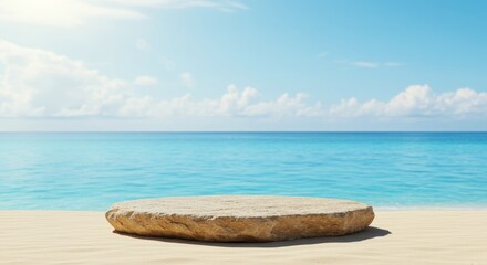 Fototapeta premium product podium scene stage for creative use of product display, realistic lighting with a fresh-looking background.