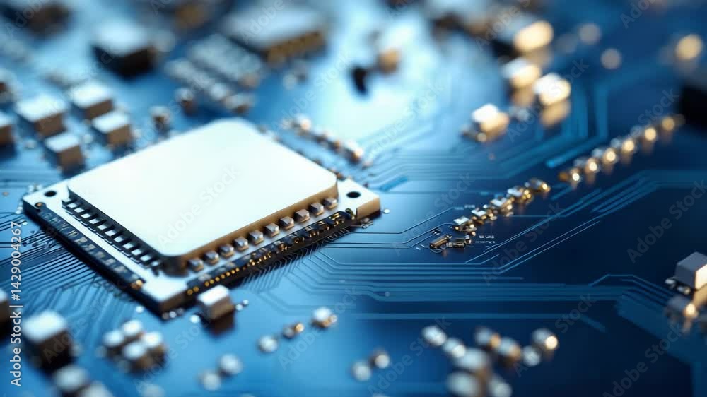 Aufkleber advanced 5g chip technology for smartphones enabling high-speed network communication and digital in