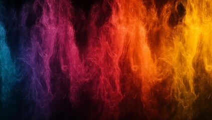 Obraz premium Abstract vibrant smoke swirls in gradient colors