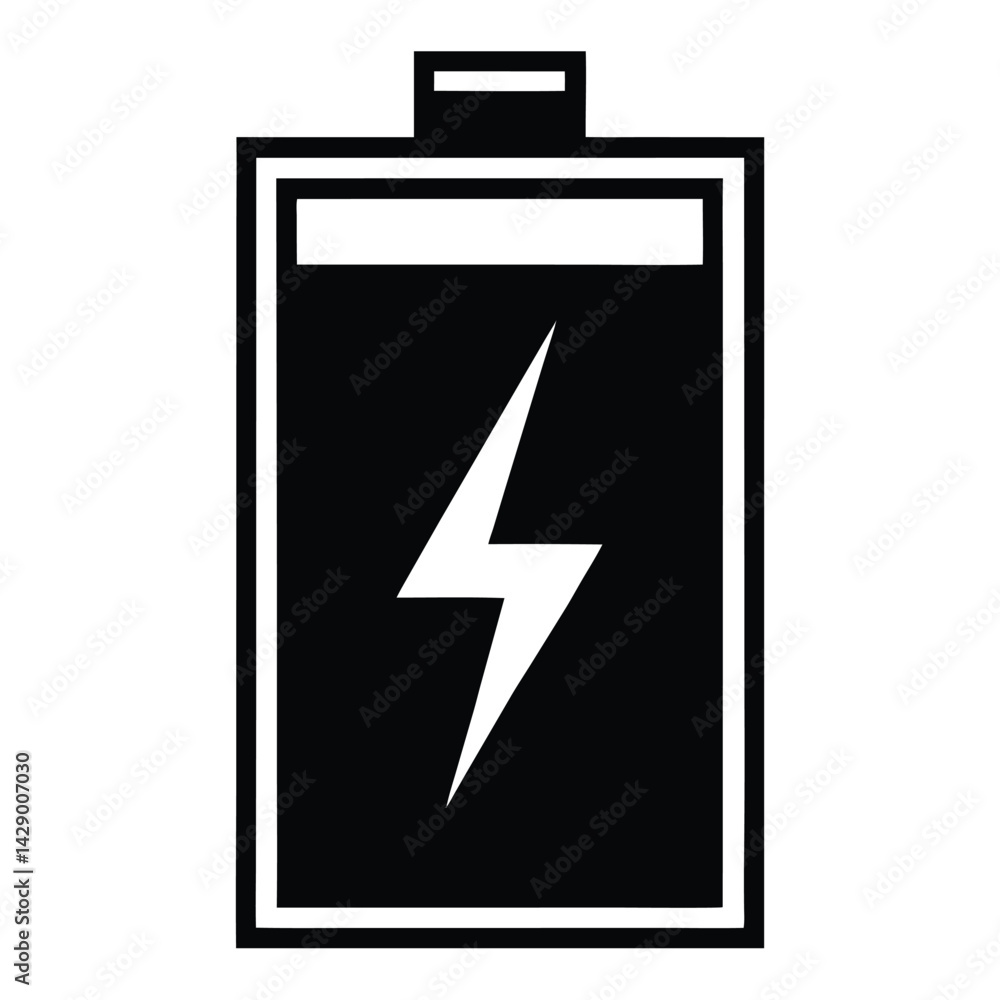 Poster isolated black vector photographer using element battery icon with white background