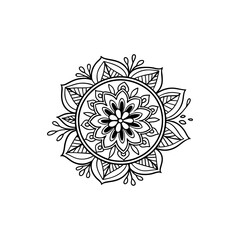 Mandala vector floral ornament