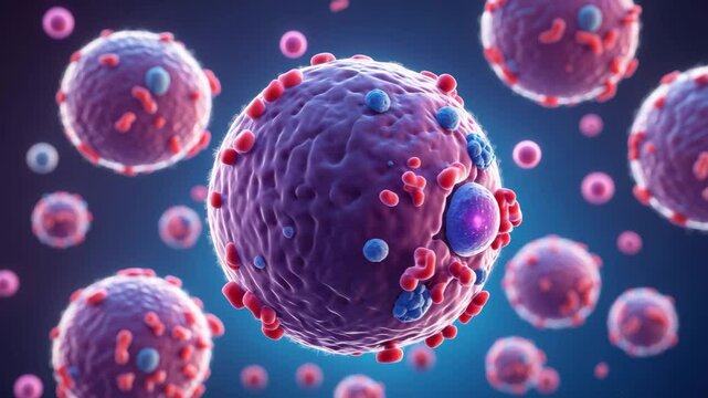 Biological Structure of Basophil: A Type of Granulocyte Featuring Granular Cytoplasm, Nucleus, and Organelles in Scientific and Medical Contexts