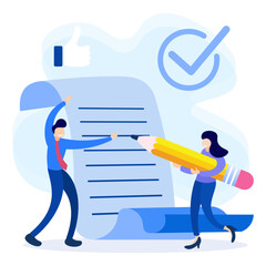Illustration vector graphic cartoon character of business