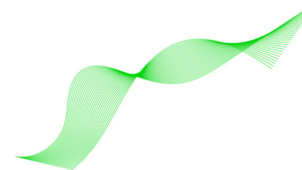 Abstract wave element for design. Digital frequency track equalizer. Stylized line art background. Vector illustration