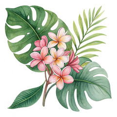 Romantic Watercolor Floral Bouquet