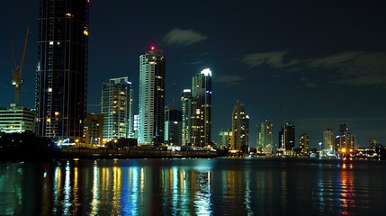 Naklejka premium Gold Coast, Australia: Sun - Kissed Paradise on the Queensland Coast