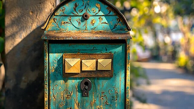 old mailbox on a wall