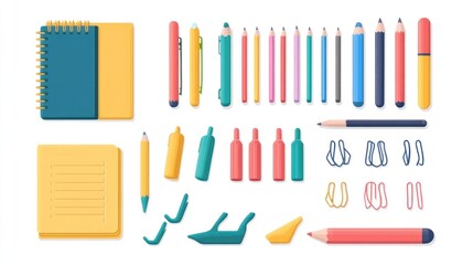 Obraz premium Assorted stationery collection