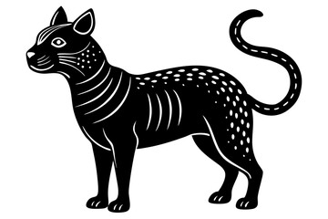 Cute Forest Animal Vector Line Art – Cartoon Clipart, Logo Icon, Funny Animal Illustration on White Background