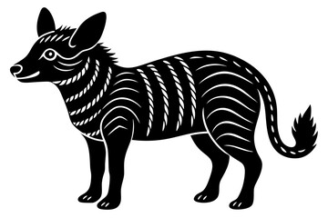 Cute Forest Animal Vector Line Art – Cartoon Clipart, Logo Icon, Funny Animal Illustration on White Background