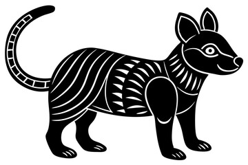 Cute Forest Animal Vector Line Art – Cartoon Clipart, Logo Icon, Funny Animal Illustration on White Background