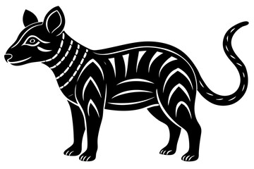 Cute Forest Animal Vector Line Art – Cartoon Clipart, Logo Icon, Funny Animal Illustration on White Background