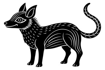 Cute Forest Animal Vector Line Art – Cartoon Clipart, Logo Icon, Funny Animal Illustration on White Background