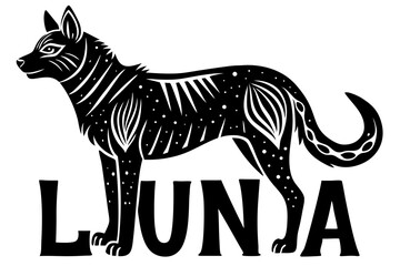 Cute Forest Animal Vector Line Art – Cartoon Clipart, Logo Icon, Funny Animal Illustration on White Background