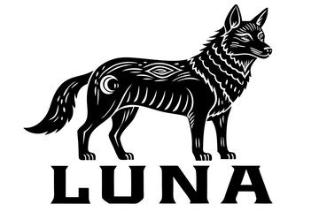 Obraz premium Cute Forest Animal Vector Line Art – Cartoon Clipart, Logo Icon, Funny Animal Illustration on White Background