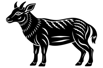 Cute Forest Animal Vector Line Art – Cartoon Clipart, Logo Icon, Funny Animal Illustration on White Background