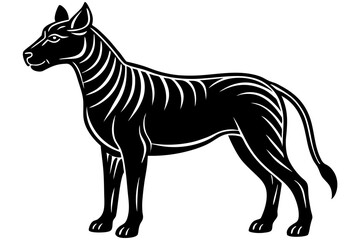 Cute Forest Animal Vector Line Art – Cartoon Clipart, Logo Icon, Funny Animal Illustration on White Background