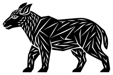 Cute Forest Animal Vector Line Art – Cartoon Clipart, Logo Icon, Funny Animal Illustration on White Background