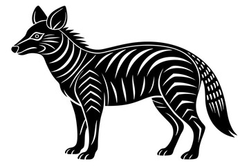 Cute Forest Animal Vector Line Art – Cartoon Clipart, Logo Icon, Funny Animal Illustration on White Background