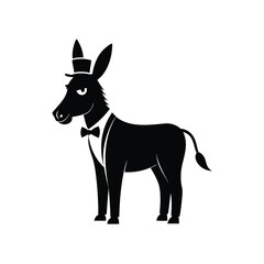 Obraz premium Dapper Donkey Vector Artwork