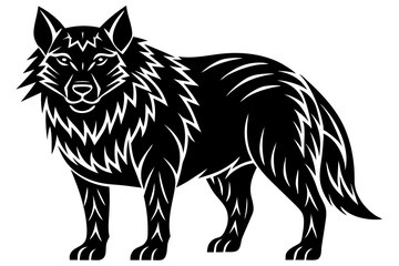 Cute Forest Animal Vector Line Art – Cartoon Clipart, Logo Icon, Funny Animal Illustration on White Background