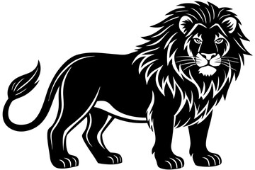 Fototapeta premium Cute Forest Animal Vector Line Art – Cartoon Clipart, Logo Icon, Funny Animal Illustration on White Background