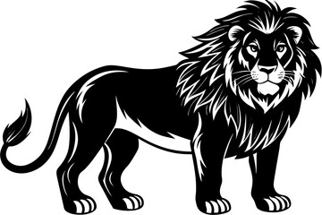 Cute Forest Animal Vector Line Art – Cartoon Clipart, Logo Icon, Funny Animal Illustration on White Background