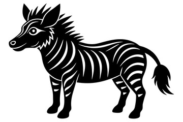 Cute Forest Animal Vector Line Art – Cartoon Clipart, Logo Icon, Funny Animal Illustration on White Background