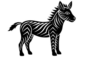 Cute Forest Animal Vector Line Art – Cartoon Clipart, Logo Icon, Funny Animal Illustration on White Background