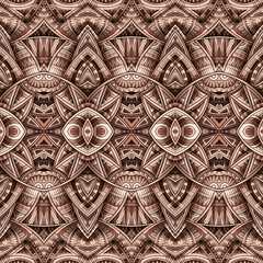 Abstract ethnic vintage Mocha Mousse background.