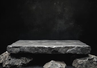 Dark stone platform display (4)