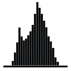 Isolated Black Vector Photographer using Element histogram With White Background