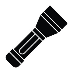 flashlight stencil icon.