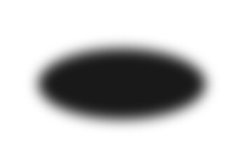 Dark Blur Oval Shadow Overlay – Soft Gradient Shadow Effect – Isolated PNG on Transparent Background – Cutout for Graphic Design