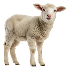 Fototapeta premium sheep and lamb isolated on transparent background