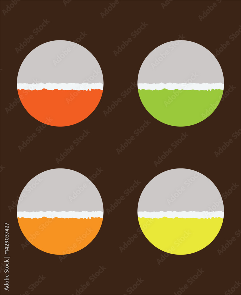 Aufkleber a vector set features abstract geometric shapes as design elements for web banners and business icon