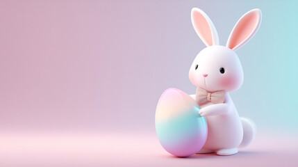 Obraz premium easter bunny with eggs