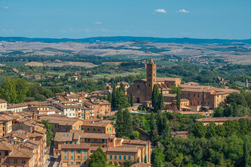 Obraz premium Panoramic View of Siena, Italy